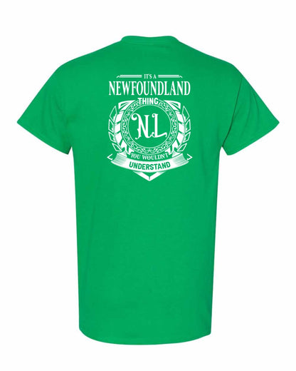 It's  A Newfoundland Thing Left Chest and Back Men's Tee