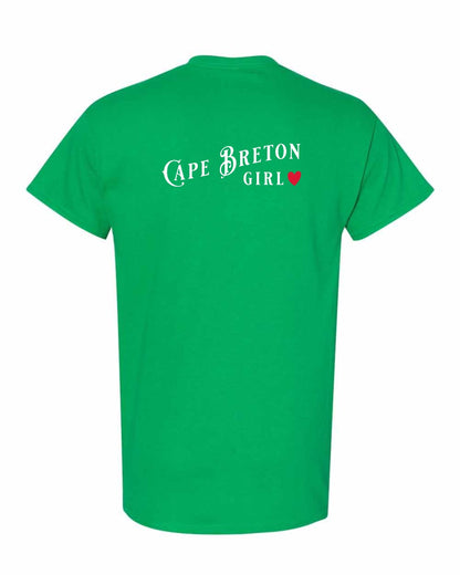 Cape Breton Girl Left Chest and Back Men's Tee