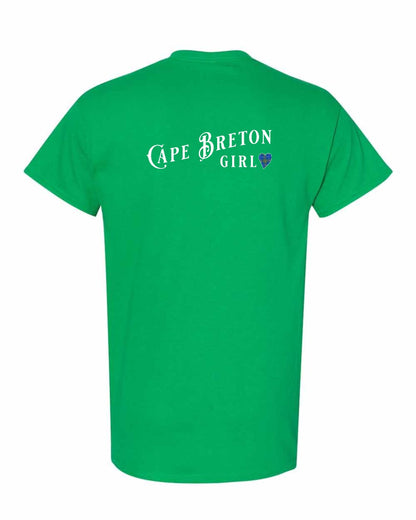 Cape Breton Girl Tartan Left Chest and Back Men's Tee