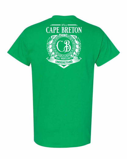 It's  A Cape Breton Thing Left Chest and Back Men's Tee
