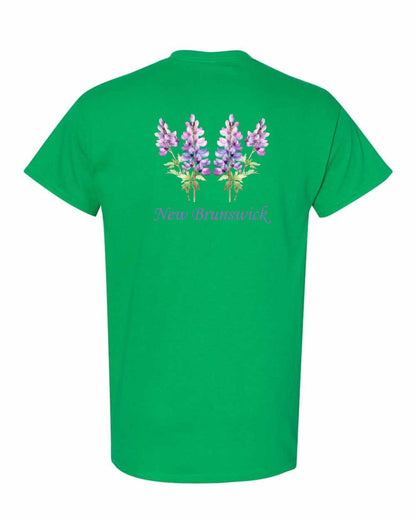 New Brunswick Lupins Left Chest and Back Men's Tee