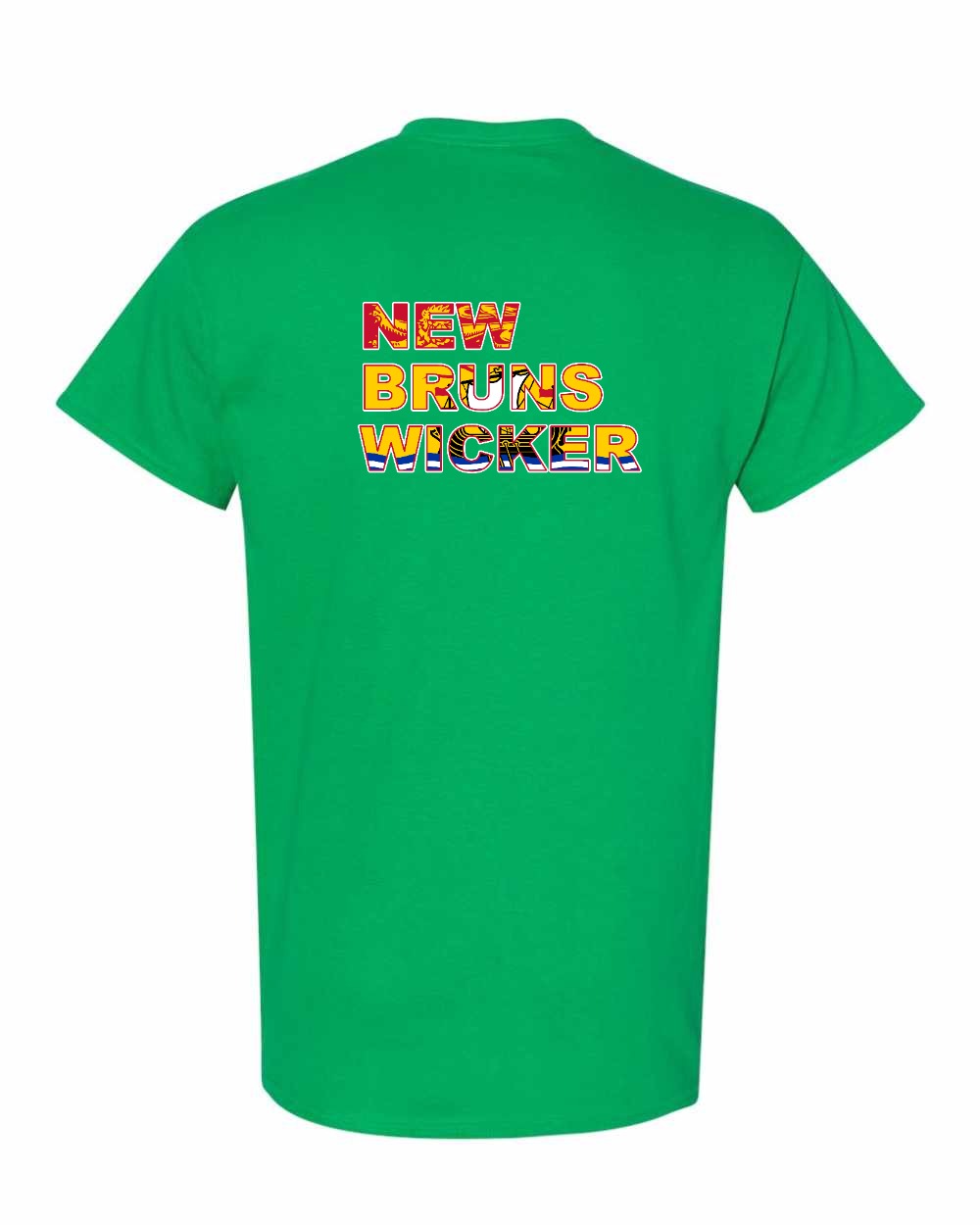 New Bruns Wicker Left Chest and Back Men's Tee