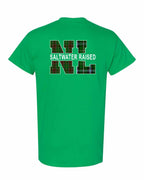 NFLD and Labrador Saltwater Raised Left Chest and Back Men's Tee