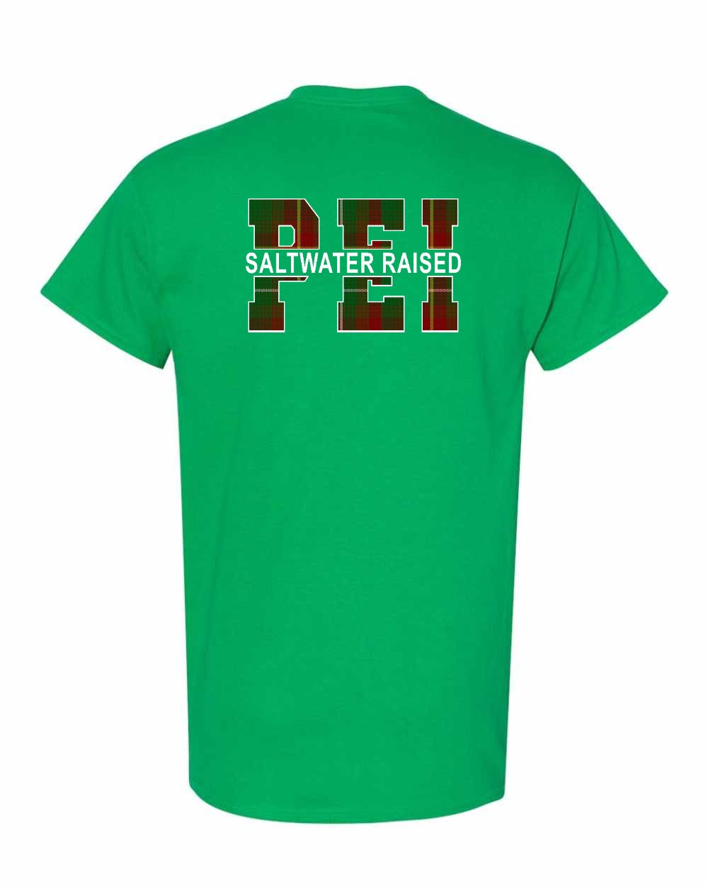 PEI Saltwater Raised Left Chest and Back Men's Tee