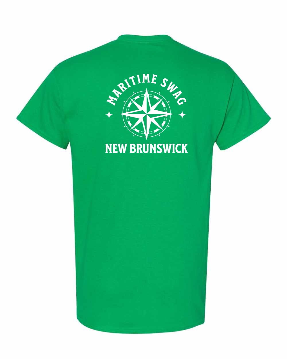 NB New Brunswick Compass Left Chest and Back Men's Tee