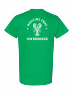 NB Mandala white Lobster Left Chest and Back Men's Tee