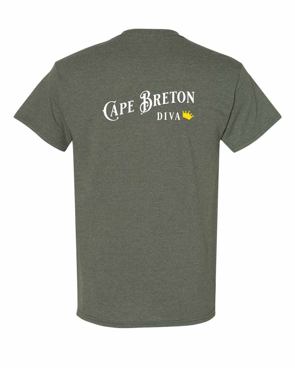 Cape Breton Diva Left Chest and Back Men's Tee