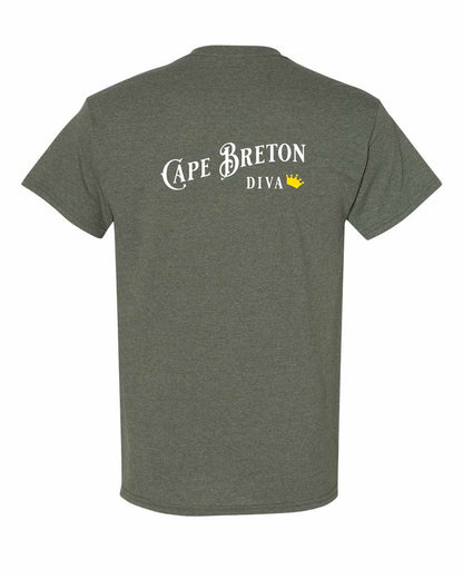Cape Breton Diva Left Chest and Back Men's Tee