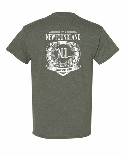It's  A Newfoundland Thing Left Chest and Back Men's Tee