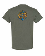 Anchored in NS (New Design) Left Chest and Back Men's tee