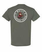 Built Canada Tough Axe Beaver Left Chest & Back Men's Tee - Gildan Canada (sewn Internationally)