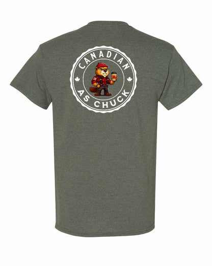 Canadian As Chuck Left Chest & Back Men's Tee