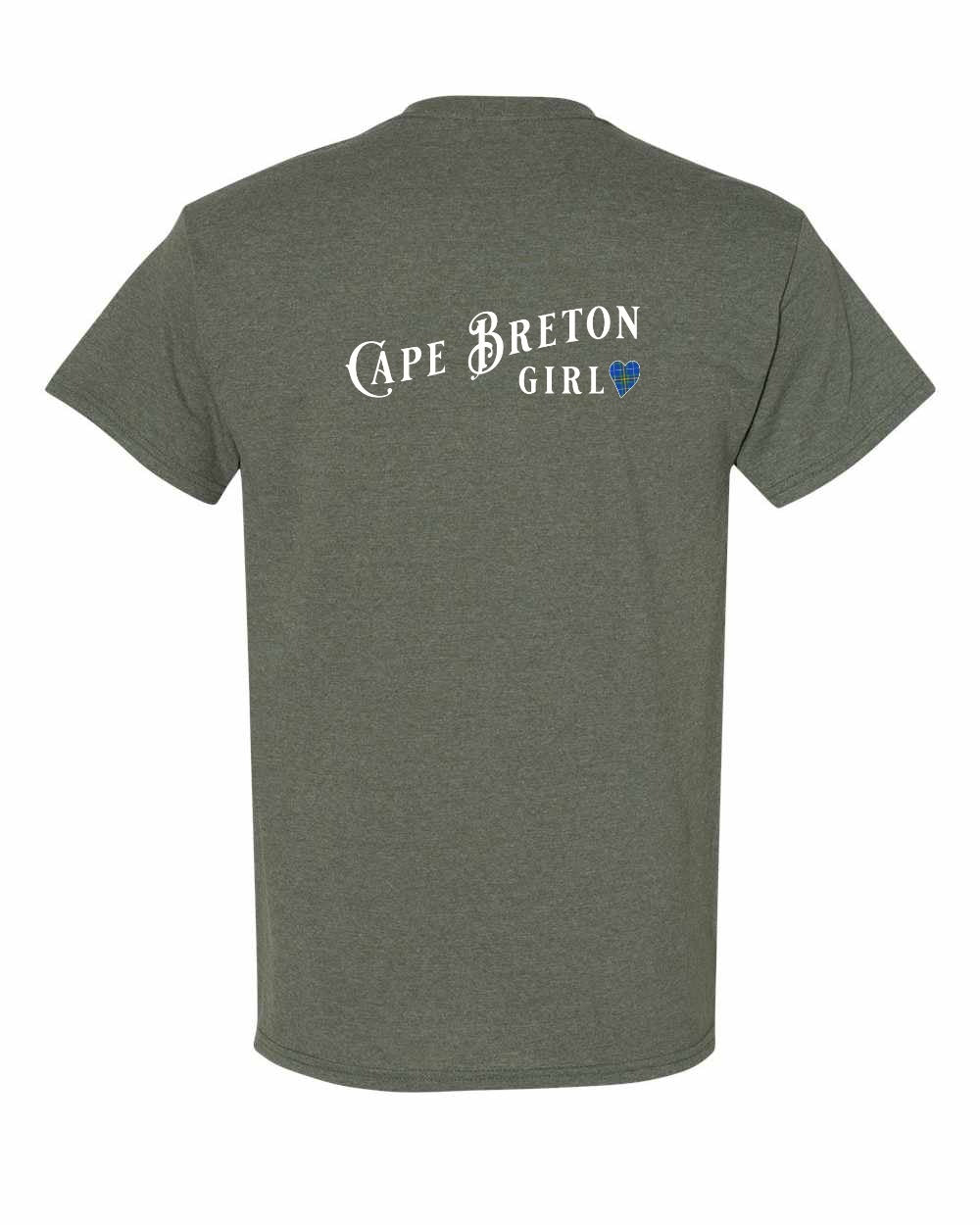Cape Breton Girl Tartan Left Chest and Back Men's Tee