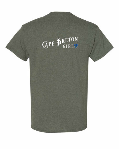 Cape Breton Girl Tartan Left Chest and Back Men's Tee