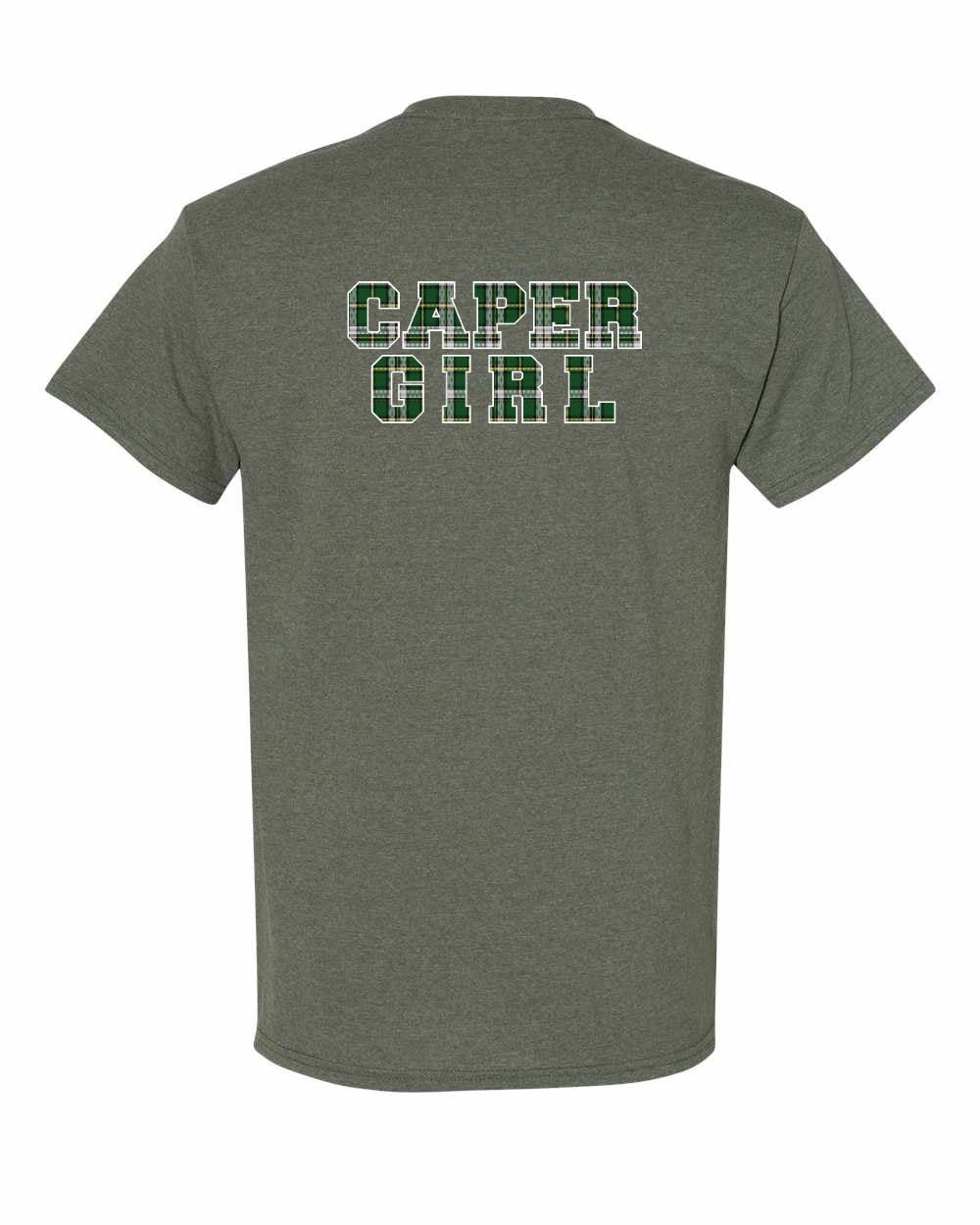 Caper Girl Left Chest and Back Men's Tee