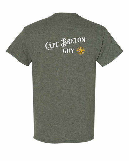 Just a Cape Breton Guy yellow Left Chest and Back Men's Tee