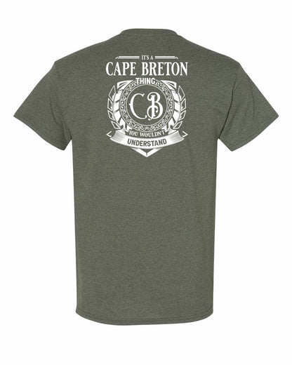 It's  A Cape Breton Thing Left Chest and Back Men's Tee