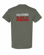 Living in Custom Made in NB Left Chest and Back Men's Tee