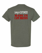 Living in Custom Made in CB Left Chest and Back Men's Tee