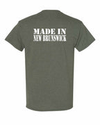 Made In NB ( White Lettering) Left Chest and Back Men's Tee