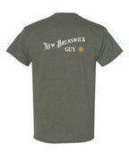 NB Guy Yellow Compass Left Chest and Back Men's Tee