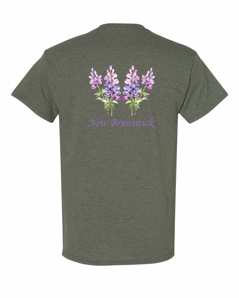 New Brunswick Lupins Left Chest and Back Men's Tee