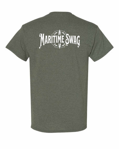 Maritime Swag Logo Left Chest and Back Men's Tee