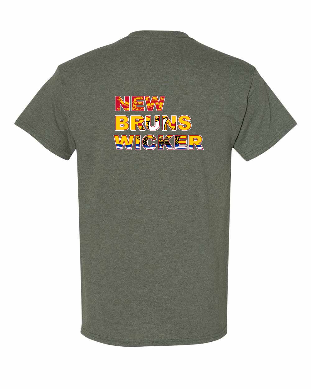 New Bruns Wicker Left Chest and Back Men's Tee