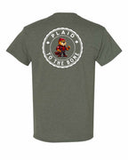 Plaid to the Bone Beaver Left Chest & Back Men's Tee - Gildan Canada (sewn Internationally)