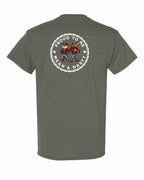 Proud to be Mean and Nasty Beaver and Moose Left Chest & Back Men's Tee - Gildan Canada (sewn Internationally)