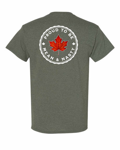 Proud to be Mean and Nasty Leaf Left Chest & Back Men's Tee