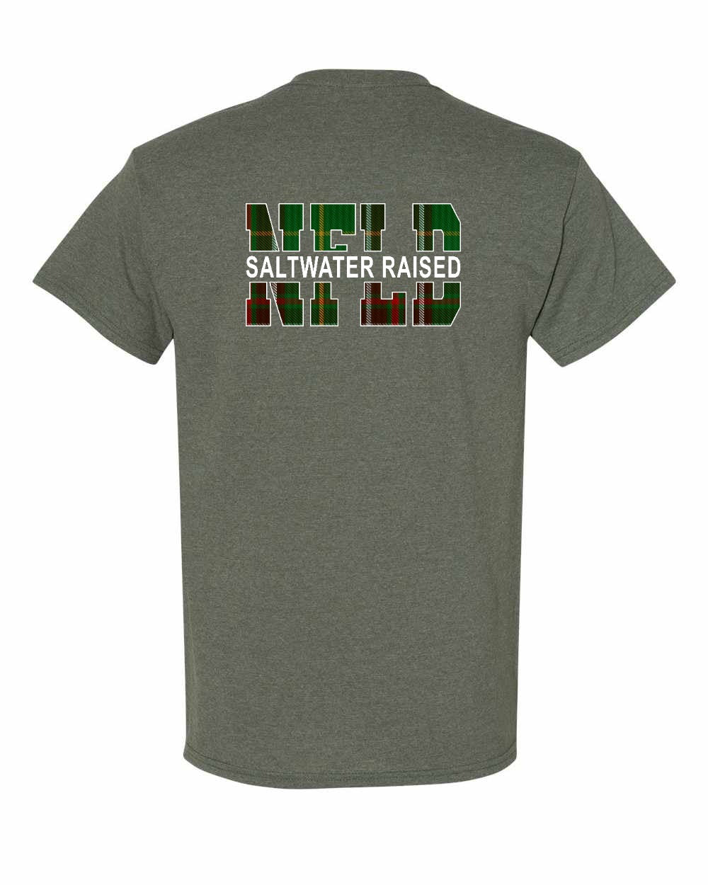 NFLD Saltwater Raised Left Chest and Back Men's Tee
