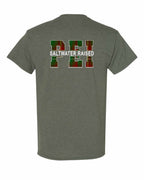 PEI Saltwater Raised Left Chest and Back Men's Tee