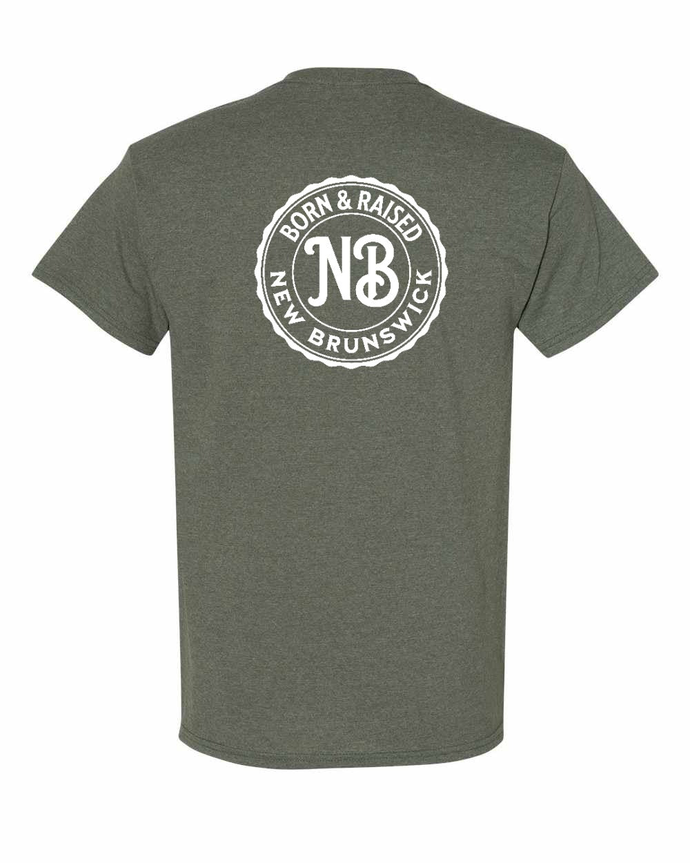 Born & Raised NB Left Chest and Back Men's Tee