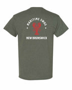 NB Mandala Red Lobster Left Chest and Back Men's Tee