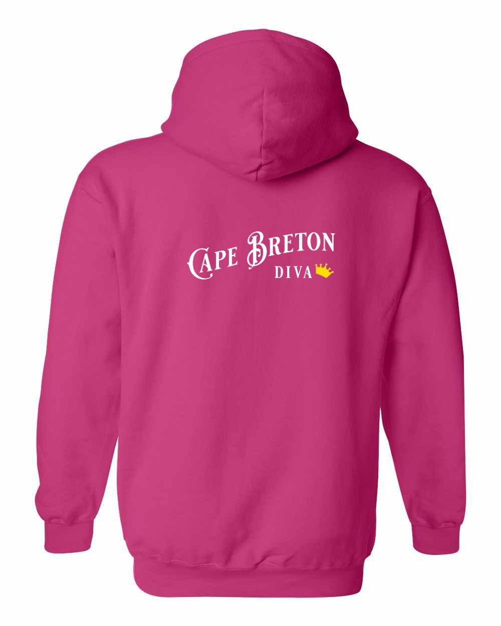 CB Diva Left Chest and Back Pullover Hoodie - Unisex