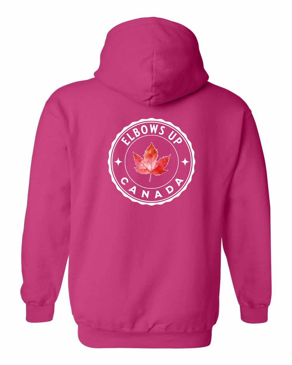 Elbows up Leaf Left Chest and Back Pullover