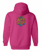 Anchored in NS (New Design) Left Chest and Back Pullover Hoodie - Unisex