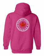 Calm Cool Canadian Leaf Left Chest and Back Pullover Hoodie - Gildan Canada (sewn Internationally) - Unisex