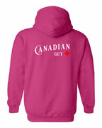 Canadian Guy Left Chest and Back Pullover Hoodie - Gildan Canada (sewn Internationally) - Unisex