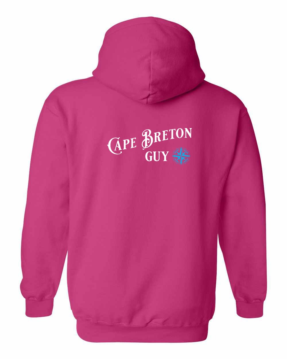 Cape Breton Guy blue Left Chest and Back Pullover Hoodie