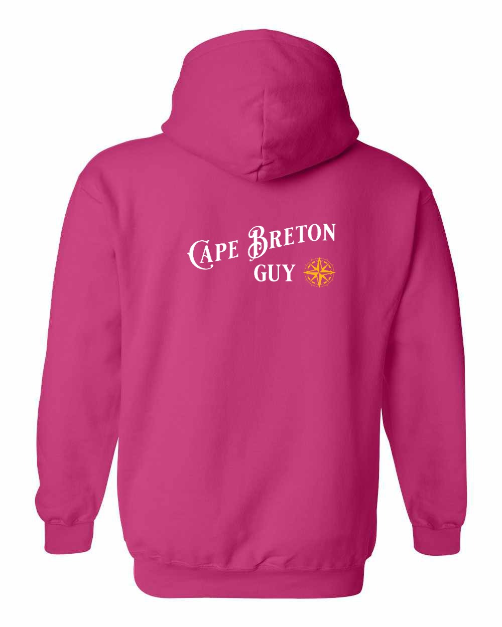Cape Breton Guy yellow Left Chest and Back Pullover Hoodie