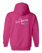Just a CB Guy Blue Left Chest and Back Pullover Hoodie - Unisex