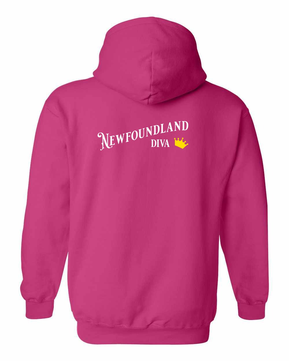 NFLD Diva Left Chest and Back Pullover Hoodie - Unisex