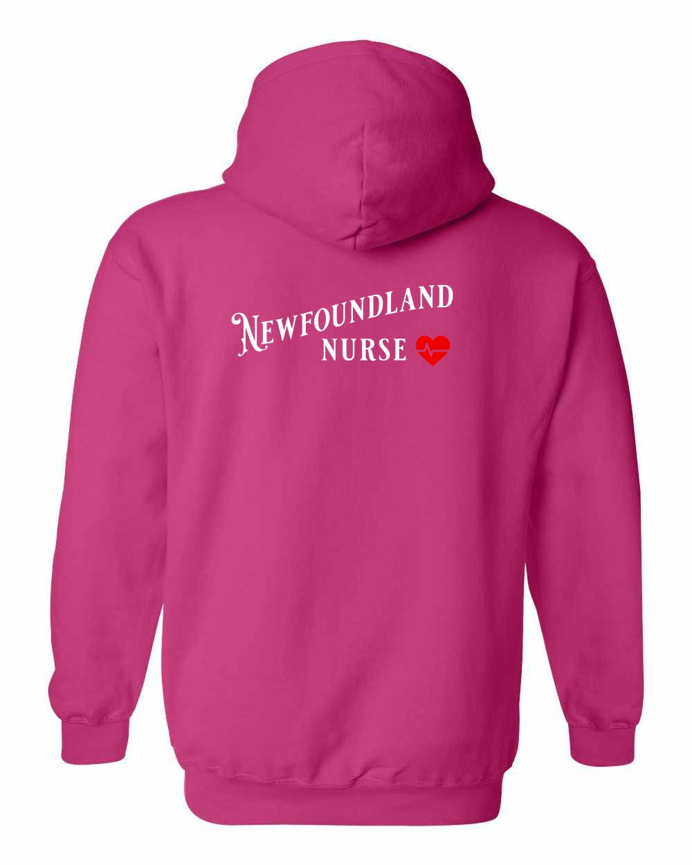 NFLD Nurse Left Chest and Back Pullover Hoodie - Unisex