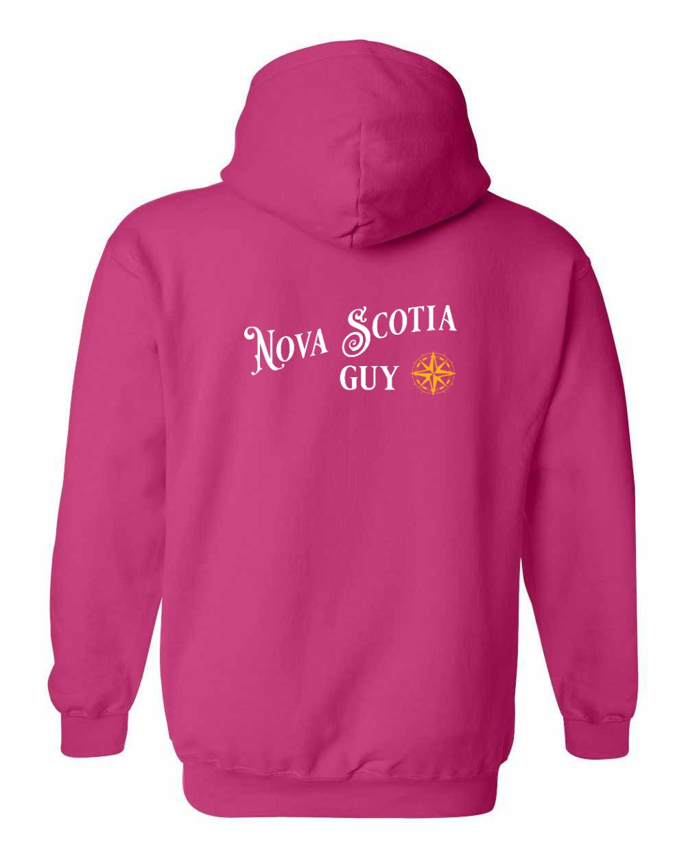 NS Guy Yellow Compass Left Chest and Back Pullover Hoodie - Unisex