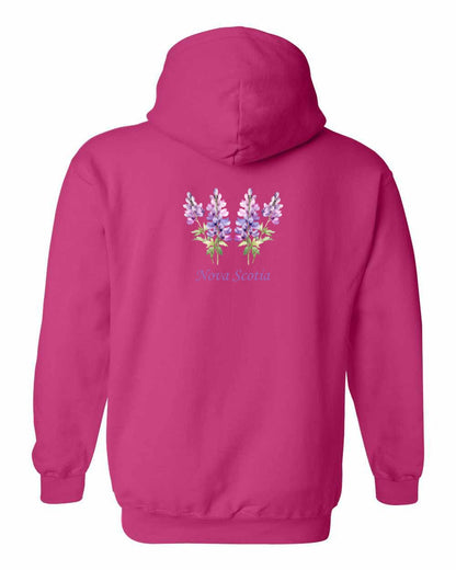 Nova Scotia Lupins Left Chest and Back pullover