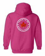 Proud Mean & Nasty Leaf Left Chest and Back Pullover Hoodie - Gildan Canada (sewn Internationally) - Unisex