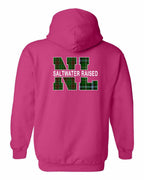 NFLD and Labrador Saltwater Raised Left Chest and Back Pullover Hoodie - Unisex