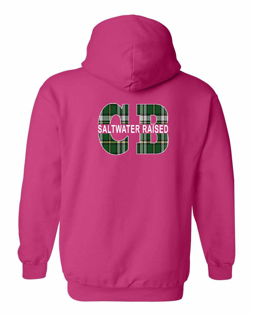 Saltwater Raised CB Left Chest and Back Pullover Hoodie - Unisex